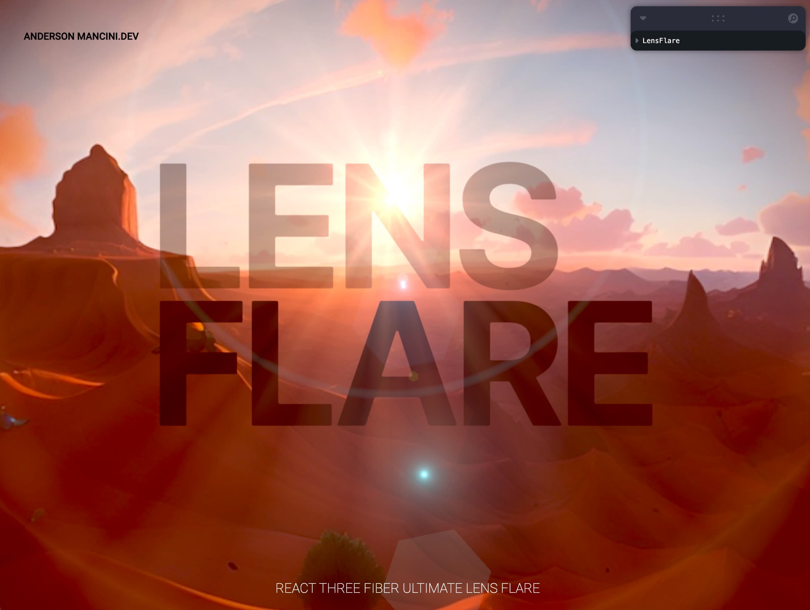 Ultimate Lens Flare for React Three Fiber