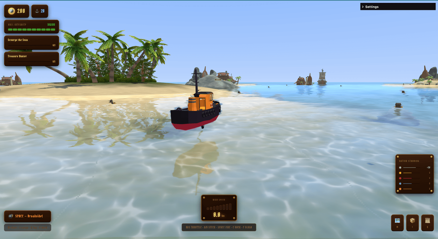 Pirates in the sea