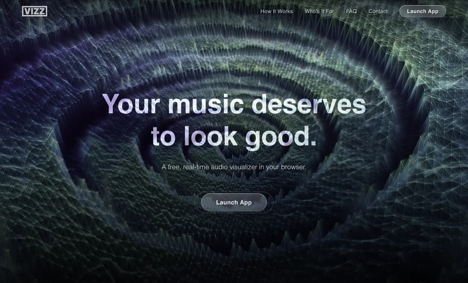 VIZZ — a Three.js/WebGL project by Mathew Preziotte