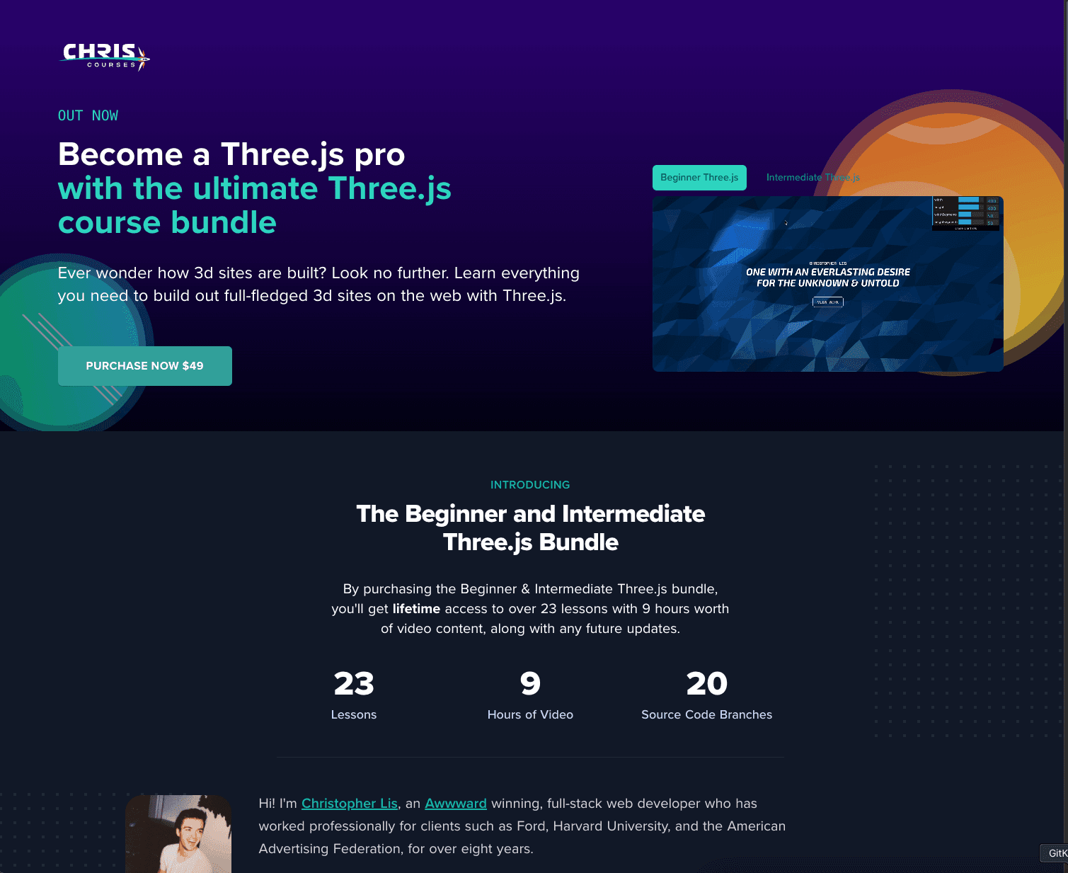 Chris Courses Three.js Bundle