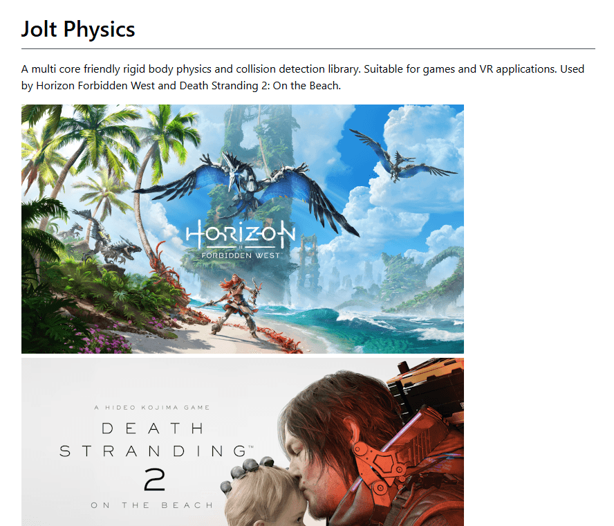 Jolt Physics