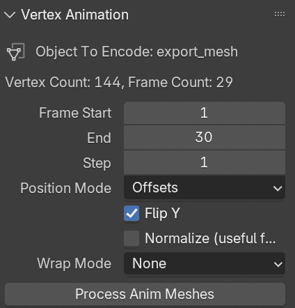 Vertex Animation Texture Blender Addon (VAT)