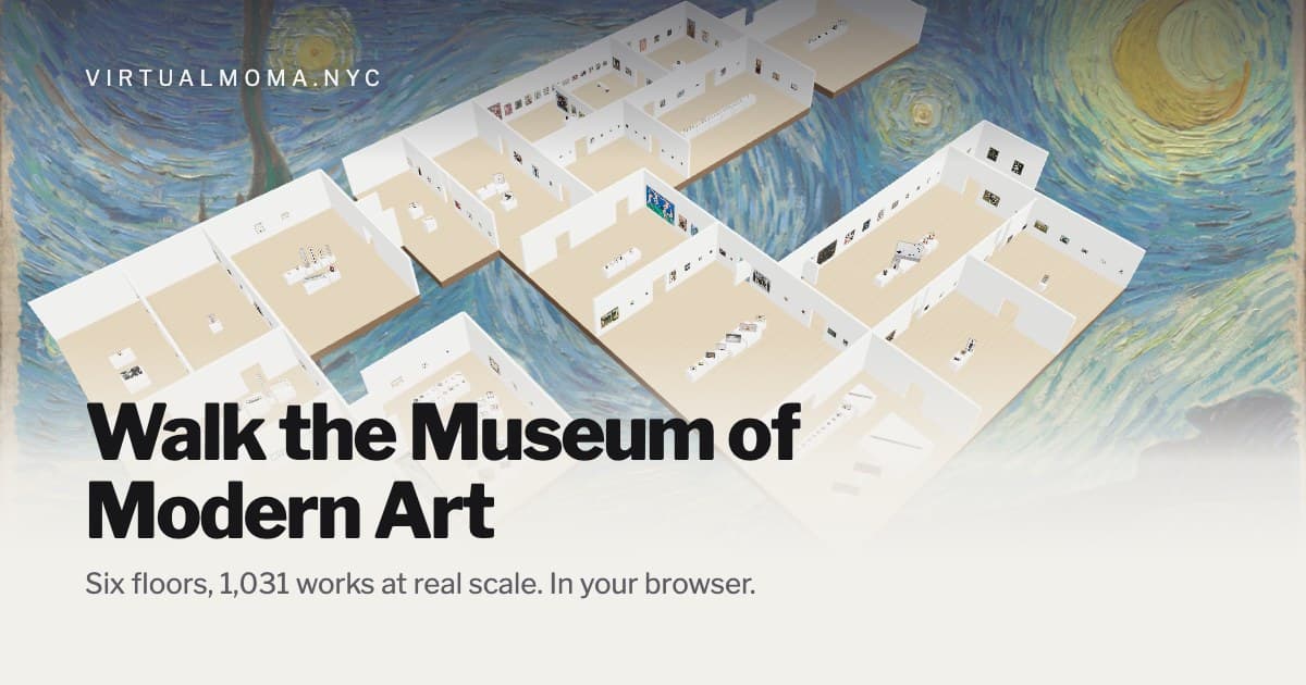 Virtual MoMA: walk the Museum of Modern Art in your browser