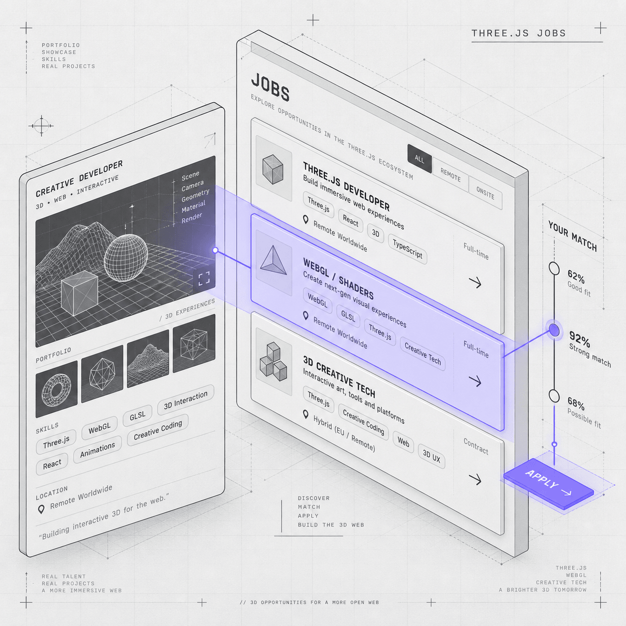 Three.js Jobs (2026): Where to Find Work & How to Get Hired