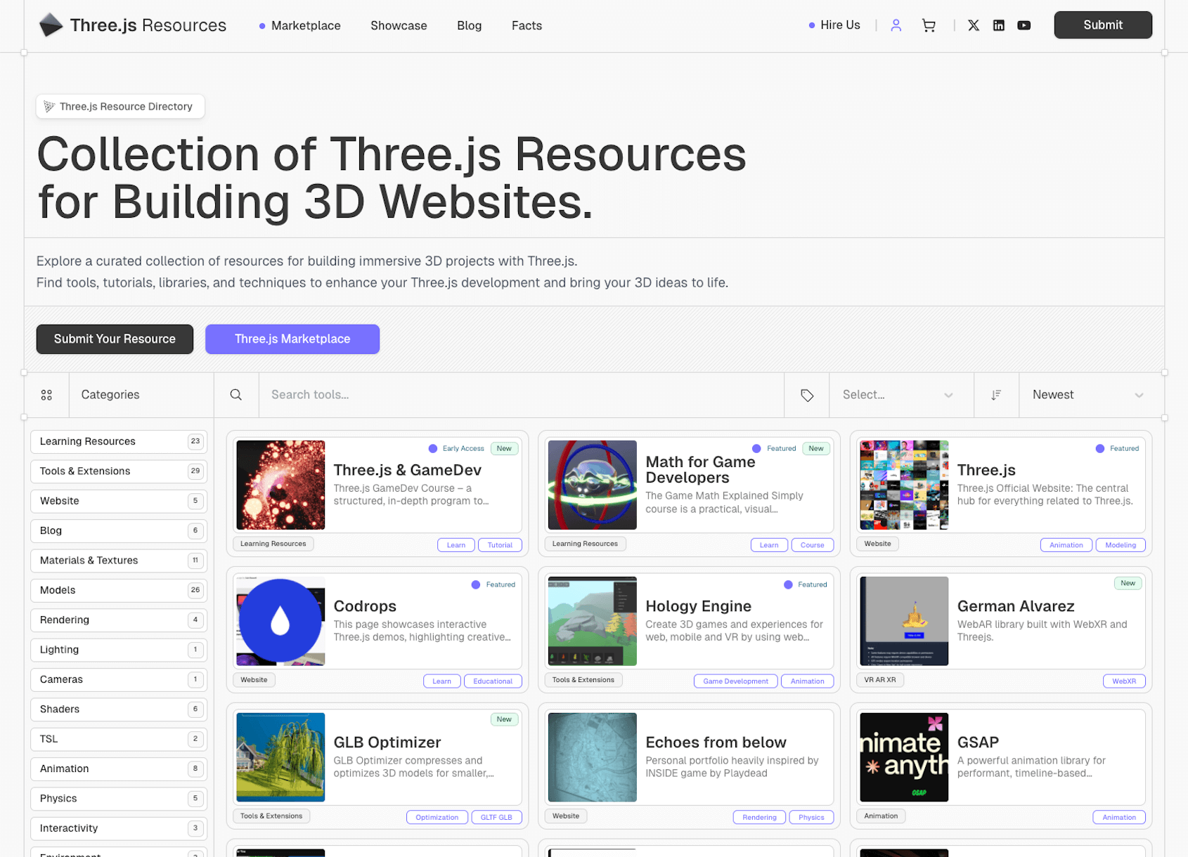 Three.js Resources